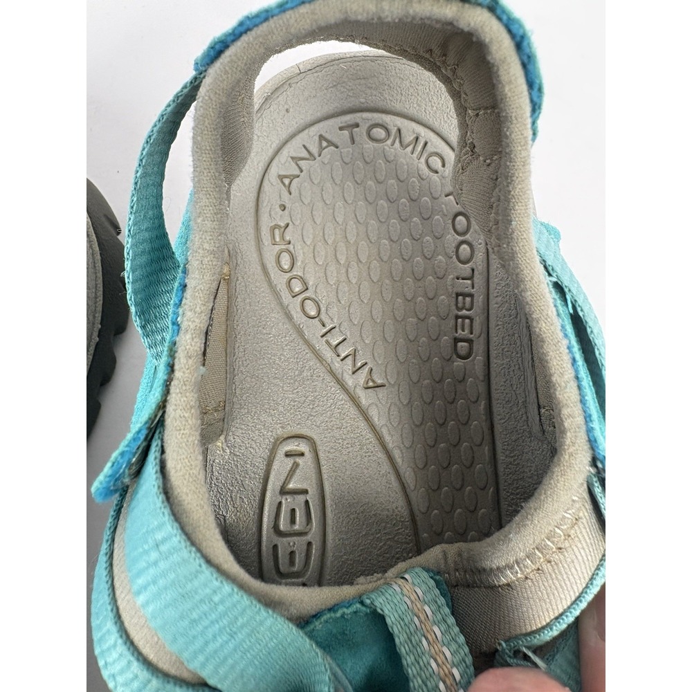 Keen Whisper Outdoor Closed Toe Sport Sandals Womens 9 Teal Gray Bungee - Picture 15 of 15
